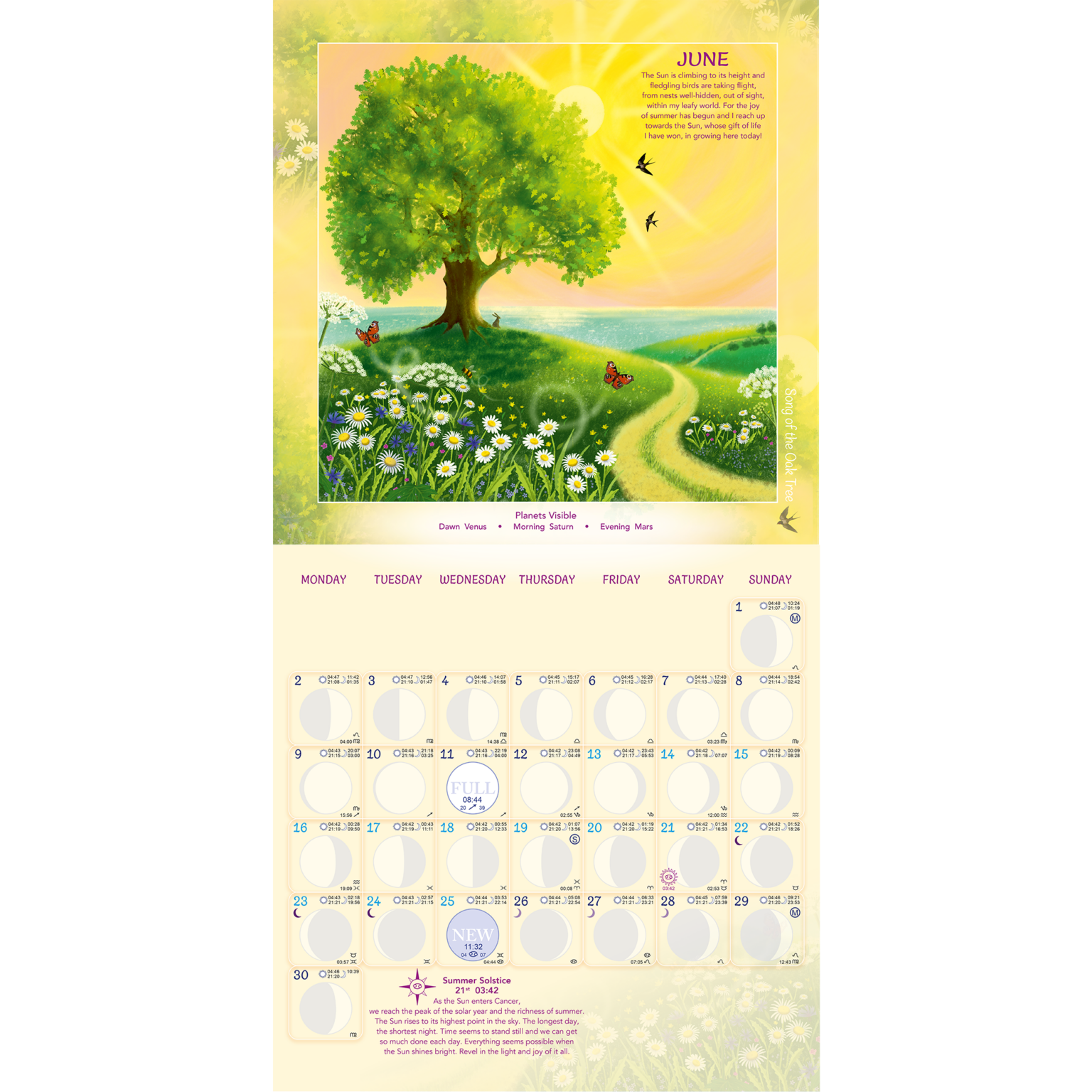 Moon calendar 2025, Lunar Calendar 2025, Pagan Calendar