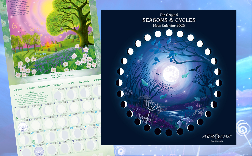 Seasons & Cycles Moon Calendar by Astrocal